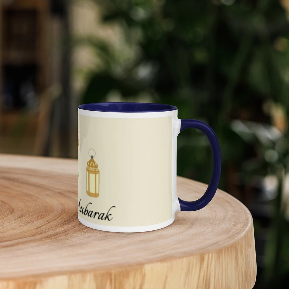 Ramadan Mubarak Ceramic designed Mug with Color Inside