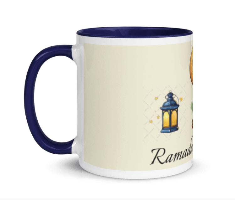 Ramadan Mubarak Ceramic designed Mug with Color Inside